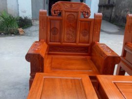 Mẫu ghế đơn Âu Á tay hộp, chương tạo khối, đỉnh đục ngà voi cách điệu