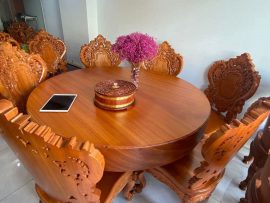 Bàn ghế ăn gỗ Kate - Mẫu 01