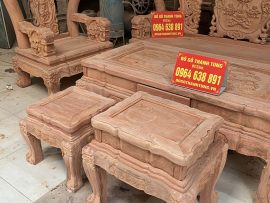 Bộ bàn ghế phòng khách 6 món kiểu Minh Quốc Voi