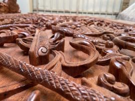 Cận cảnh chi tiết khắc nổi của bộ Rồng đỉnh hàng vip của đại gia Hà Tĩnh