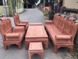 Bộ Âu Á cuốn thư gỗ hương đá bản mộc - Khách hàng tùy chọn màu sắc phun