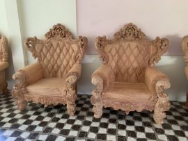 Ghế đơn Bộ Hoàng Gia gỗ gụ mật SIÊU VIP