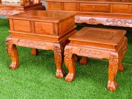 Đôn kẹp được thiết kế thêm ngăn tủ đựng đồ tiện nghi