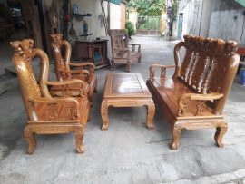 Mẫu bàn ghế phòng khách Minh Quốc Đào bộ 6 món