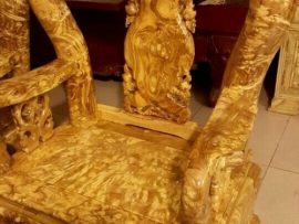 Ghế đơn tay liền 12cm, vách uốn cong tự nhiên