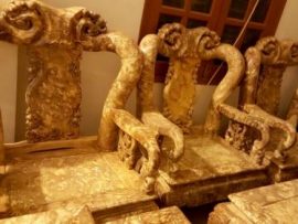 Ghế đơn gỗ nu nghiến siêu phẩm