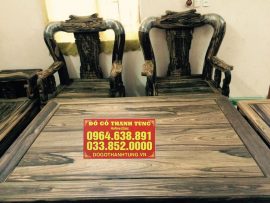 Mặt bàn trơn nguyên khối, rõ đường vân đẹp