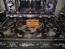 Toàn cảnh bức tranh sống động trên mặt sập: Hồ điệp bay lượn, Bách điểu triều phụng,...