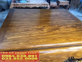 Chiếu ngựa được chọn lựa gỗ rất đều màu và vân