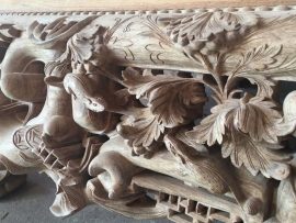 Chiếu ngựa cổ Ngũ Phúc đục Nho Sóc đẹp