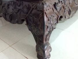 Chân sập đục lá sen, mộng gỗ chắc chắn