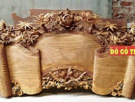 Hoành phi cổ mai hóa rồng bản mộc