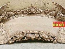 Bản mộc mẫu hoành phi Phượng hồng để quý khách dễ dàng kiểm tra chất lượng gỗ và lựa chọn nội dung khắc trên hoành phi