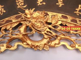 Rồng hóa cách điệu mạ vàng