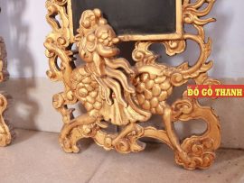 Họa tiết Lân ở chân câu đối