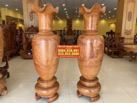 Lộc bình gỗ mun 1m7, đường kính 50cm