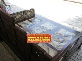 Mặt sập lát đá cẩm thạch tự nhiên siêu đẹp với vân mây vân núi, thiết kế chia thành 9 ô