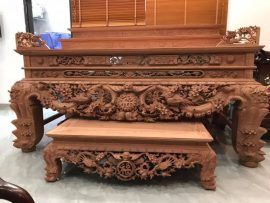 Sập thờ gỗ hương Mai Điểu