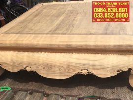 Chiếu ngựa gỗ gụ bản mộc, chúng tôi sẽ sơn màu theo ý thích của gia chủ