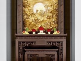 Mẫu tủ thờ đứng chung cư - TT008
