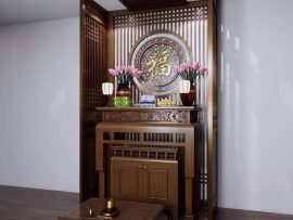 Mẫu tủ thờ chung cư TT009 tại Đồ gỗ Thanh Tùng