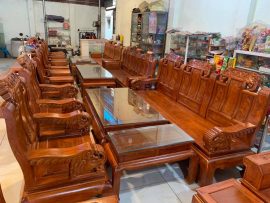 Khách hàng được tặng cặp kính bàn và kính đôn khi mua full bộ 6 món Âu Á chương voi tại Đồ gỗ Thanh Tùng