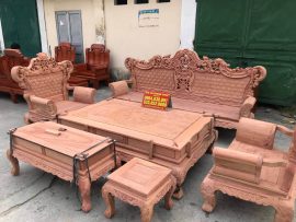 Mẫu bàn ghế Hoàng Gia gỗ Hương Đá luôn là lựa chọn hàng đầu của các đại gia và những người sành sỏi