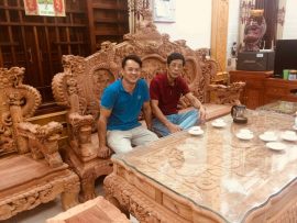 Mãn nhãn với siêu phẩm cực chất Rồng khuỳnh Nghê đỉnh 10 món trần mộc của chú Hải (Đồng Nai)