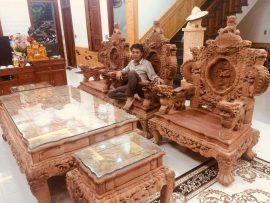 Hàng VIP chế tác từ 100% gỗ hương đá nguyên khối từ cây già hàng trăm năm tuổi, bền, chắc và giá trị cao