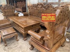 Mặt bàn đục trống đồng, ván dày 4 phân liền tấm