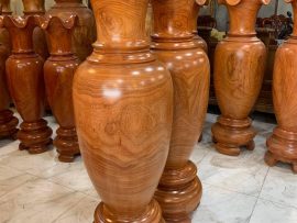 Hàng hoàn thiện cả trong lẫn ngoài, phun PU cao cấp giữ nguyên vân gỗ tự nhiên