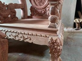 Yếm ghế cong mịn 1 tầng sen, ván dày 2 phân vân đẹp