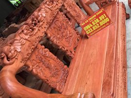 Đoản ghế dài với mặt ván nguyên tấm vân hoa siêu đẹp được lựa tuyển kỹ