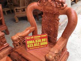 Ghế đơn tay 14 đục Voi tài lộc