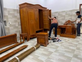 Bộ sản phẩm được cấu tạo rời nên dễ tháo rời và thuận tiện khi cần vận chuyển.