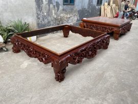Bộ sản phẩm quây chạm tam diện; sơn PU cao cấp đều màu cả trong lẫn ngoài và cả 4 mặt.