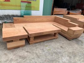 Sofa nguyên khối gỗ gõ đỏ 2mx2m8 - hàng đặt anh Điệp (Hưng Yên)