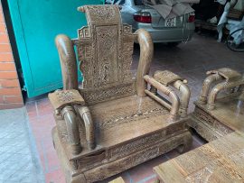 Bộ Tần gỗ mun Nam Phi, vân gỗ đều 5-12cm, gỗ màu vàng tạo ra các dải vân màu đen hút mắt