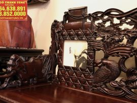 Từng đường nét và hình tượng chạm khắc trên bộ trường kỷ này đều ẩn chứa nhiều ý nghĩa và toát được thần thái riêng - điều mà chỉ có nghệ nhân giỏi và lâu năm mới thực hiện được