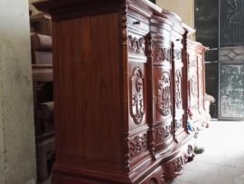 Tủ thờ gỗ gụ kích thước: 1m53 x 670 x 1m27