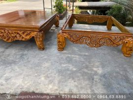 Xưởng Thanh Tùng có sẵn bộ sập Mai Điểu bản mộc để quý khách hàng có thể đến tham quan và kiểm mộc