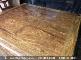 Bộ sập được sơn PU bóng mịn kết với vân xoắn trông như mặt đá hoa