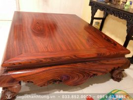 Sập trơn phòng khách cao cấp, dân sành gỗ nhìn phát biết giá trị liền.