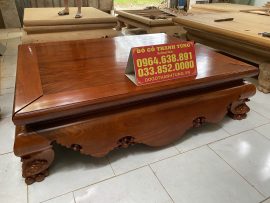 2 góc trên mặt sập được thiết kế tạo khe hở để sập gỗ có thể co giãn phù hợp theo thời tiết