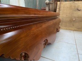 Quây sập cổ liền chạm hàng ngọc trai 