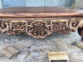 Quây sập lung linh với bức tranh đục kênh bong vô cùng sinh động