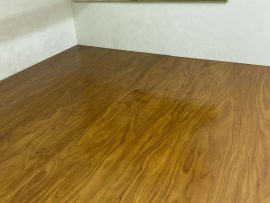 Bộ chiếu hộp 2 tấm 1 phản sơn PU bóng mịn giữ nguyên vân gỗ và màu sắc gỗ cẩm vàng đặc trưng