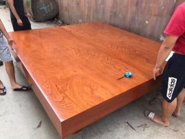 Phản chiếu ngựa đóng hộp gỗ xoan đào 2m2x2m4x20cm (Chú Tuấn, Thanh Hóa)