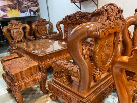 Tay cột 16cm sử dụng gỗ hương đá đặc nguyên khối không chắp ghép - hàng VIP