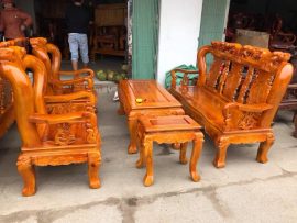 Bộ minh quốc đào gỗ xà cừ